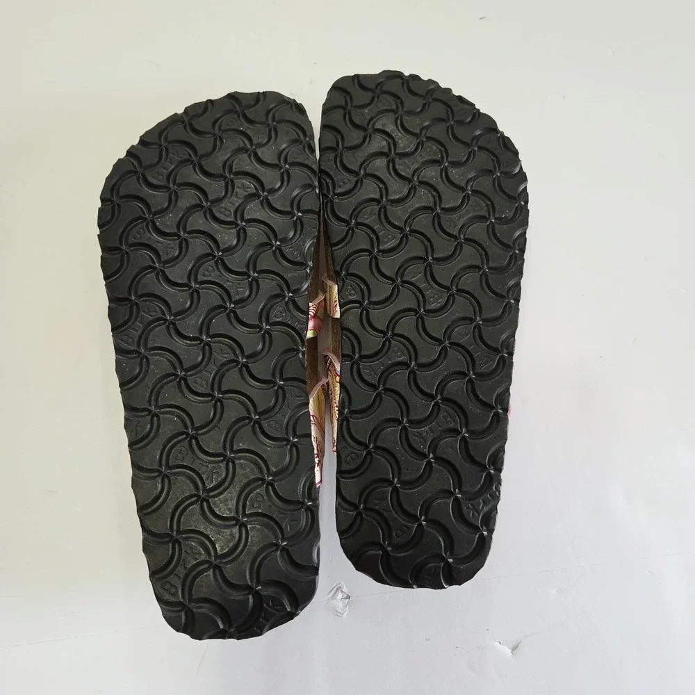 PAPILLIO by BIRKENSTOCK Sandals Slide GIZEH Peacock brown Size 5/ EU 36